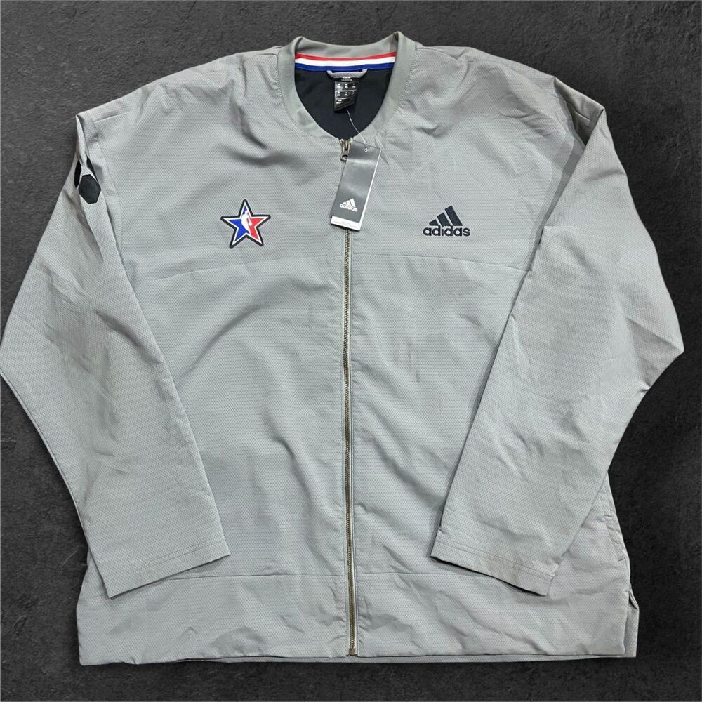 Adidas NBA All Star Game Jacket Full Zip Basketball NWT 2017 Hex Patch Mens 2XL